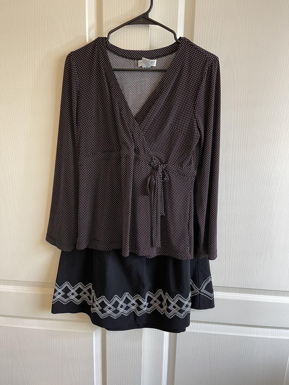 Women's Motherhood Maternity Blouse size M and Skirt size L Lot